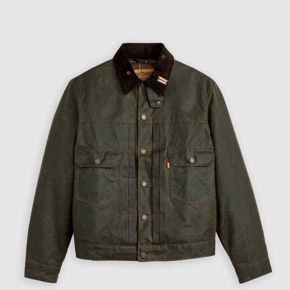 ジャケット・アウター LEVI'S x Barbour Type II Waxed Trucker L Buy Barbour x Levi's Type II Waxed Jacket for N/A 0.0 | BARBOUR_US
